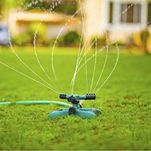 Julujiao Tech Sprinkler, 360 Degree Rotating Weighted Gardening, G...